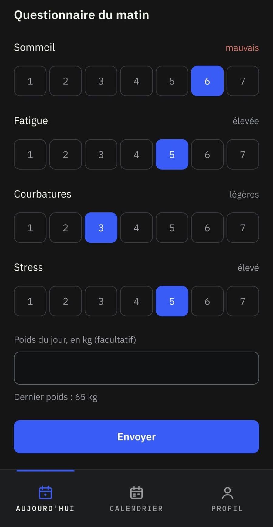 La bibliothèque de séances sur mobile